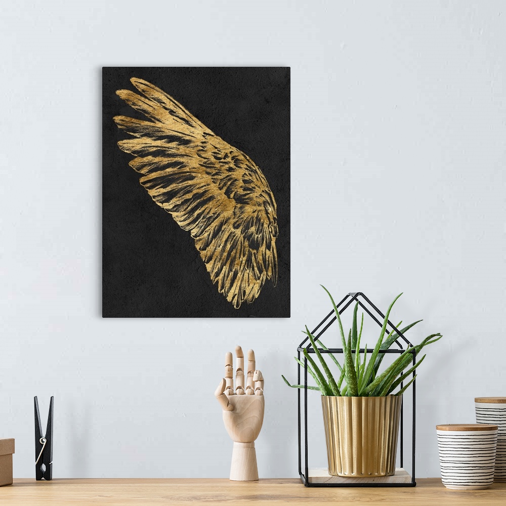 A bohemian room featuring Gilded Wing I