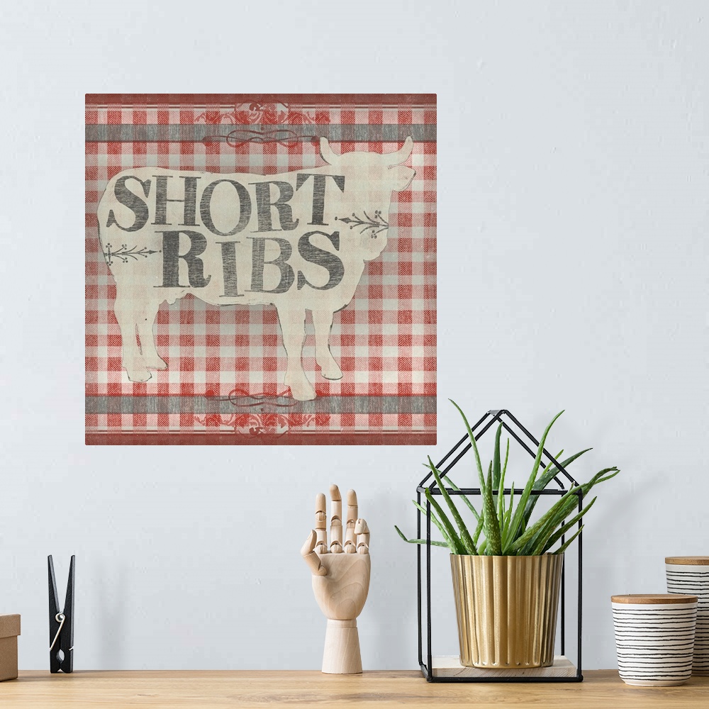 A bohemian room featuring Gingham BBQ III