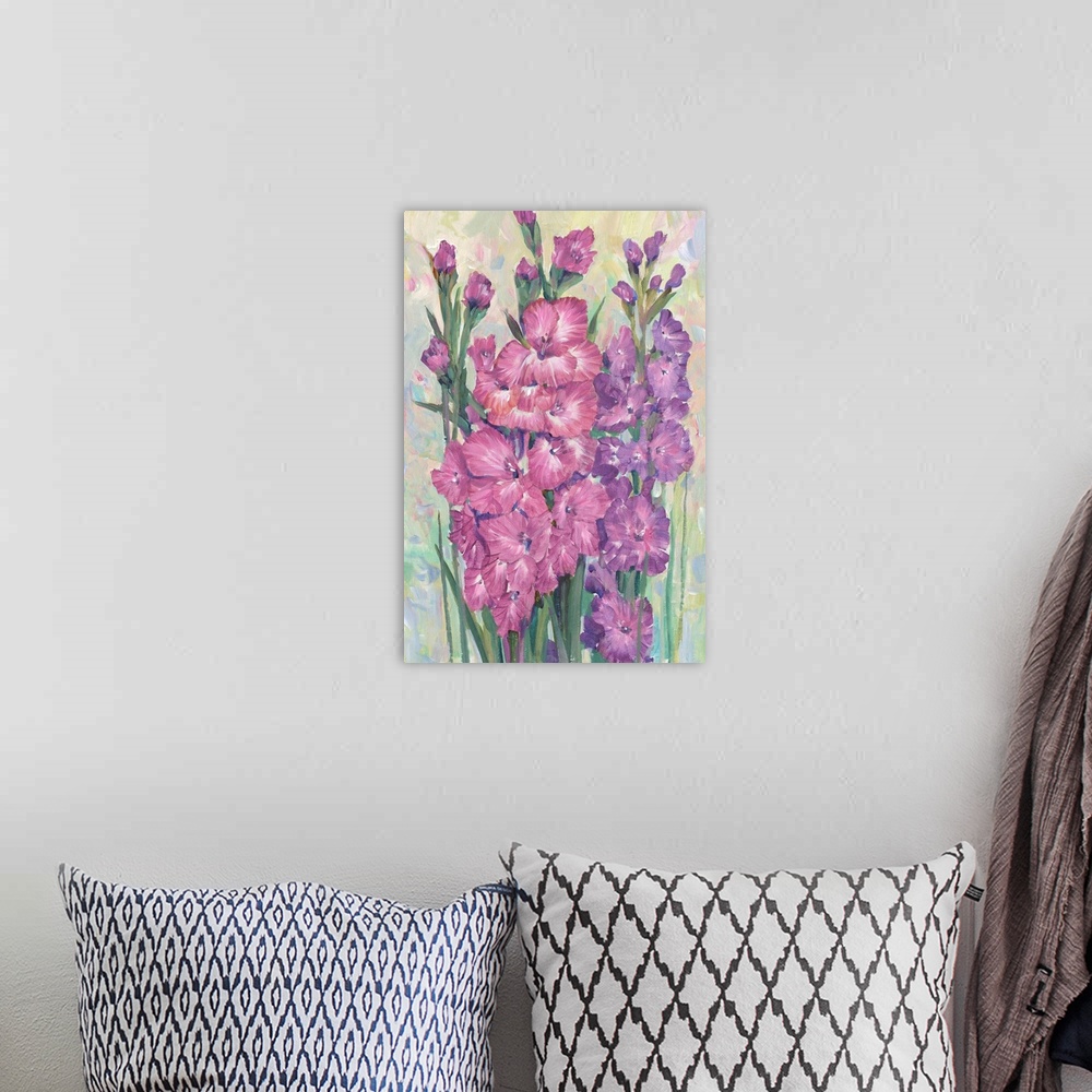 A bohemian room featuring Gladiolas Blooming I