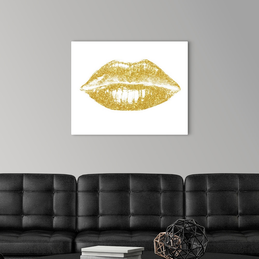 A modern room featuring Glitter Lips II