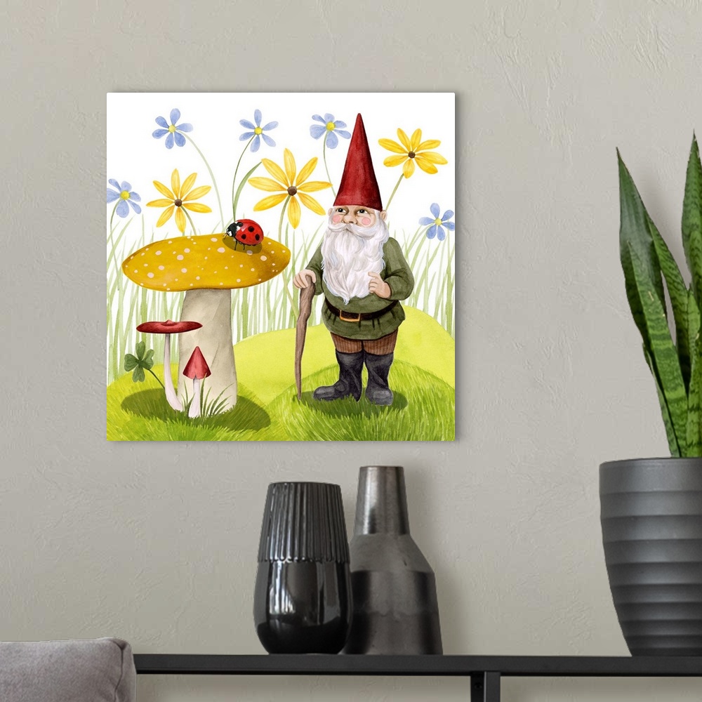 A modern room featuring Gnome Neighbors IV