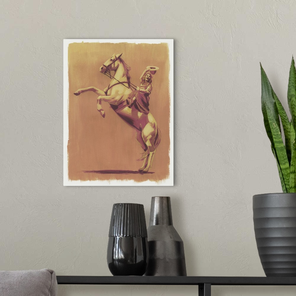 A modern room featuring Gold Dust Woman II
