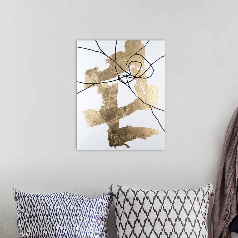 A bohemian room featuring Gold Vein II