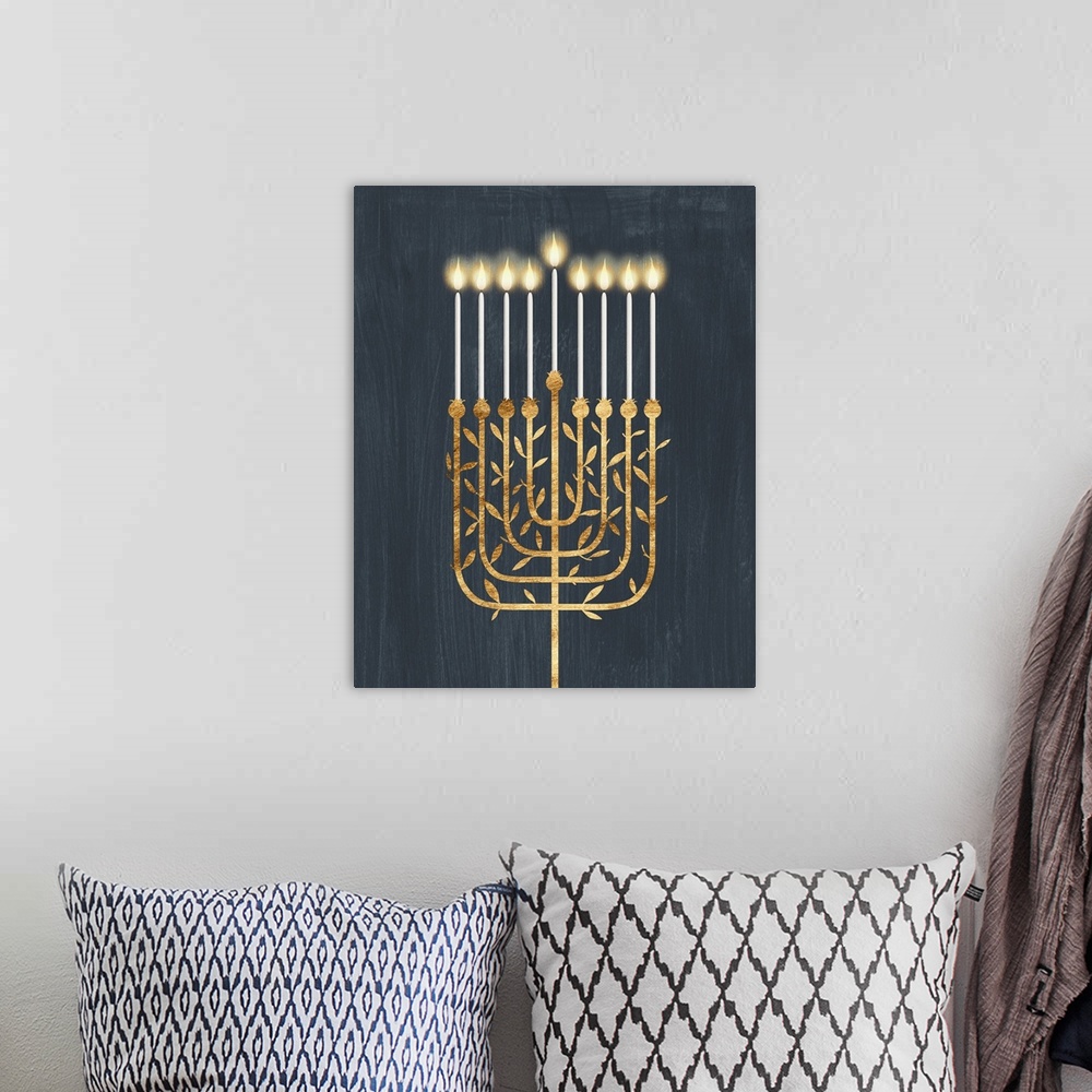 A bohemian room featuring Golden Hanukkah I