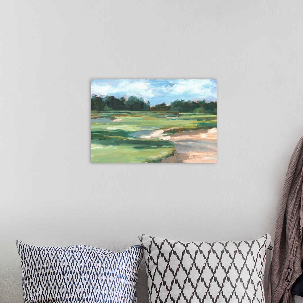 A bohemian room featuring Golf Course Study II