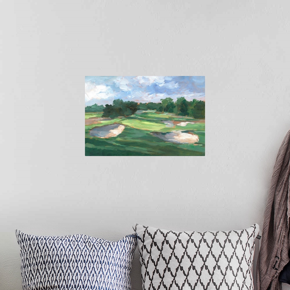 A bohemian room featuring Golf Course Study III