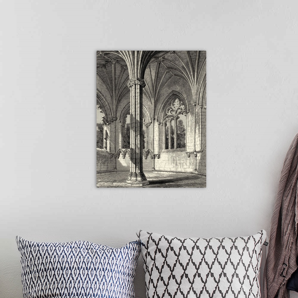 A bohemian room featuring Gothic Detail III