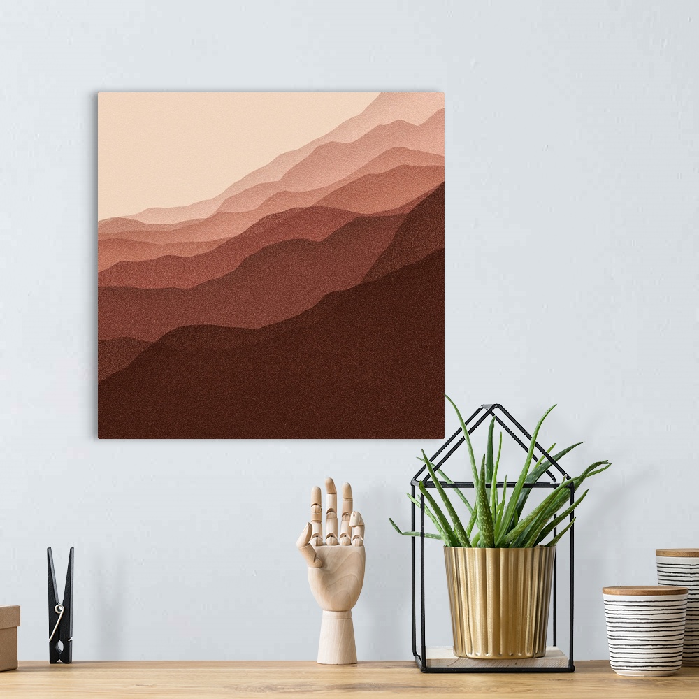 A bohemian room featuring Gradient Scape II