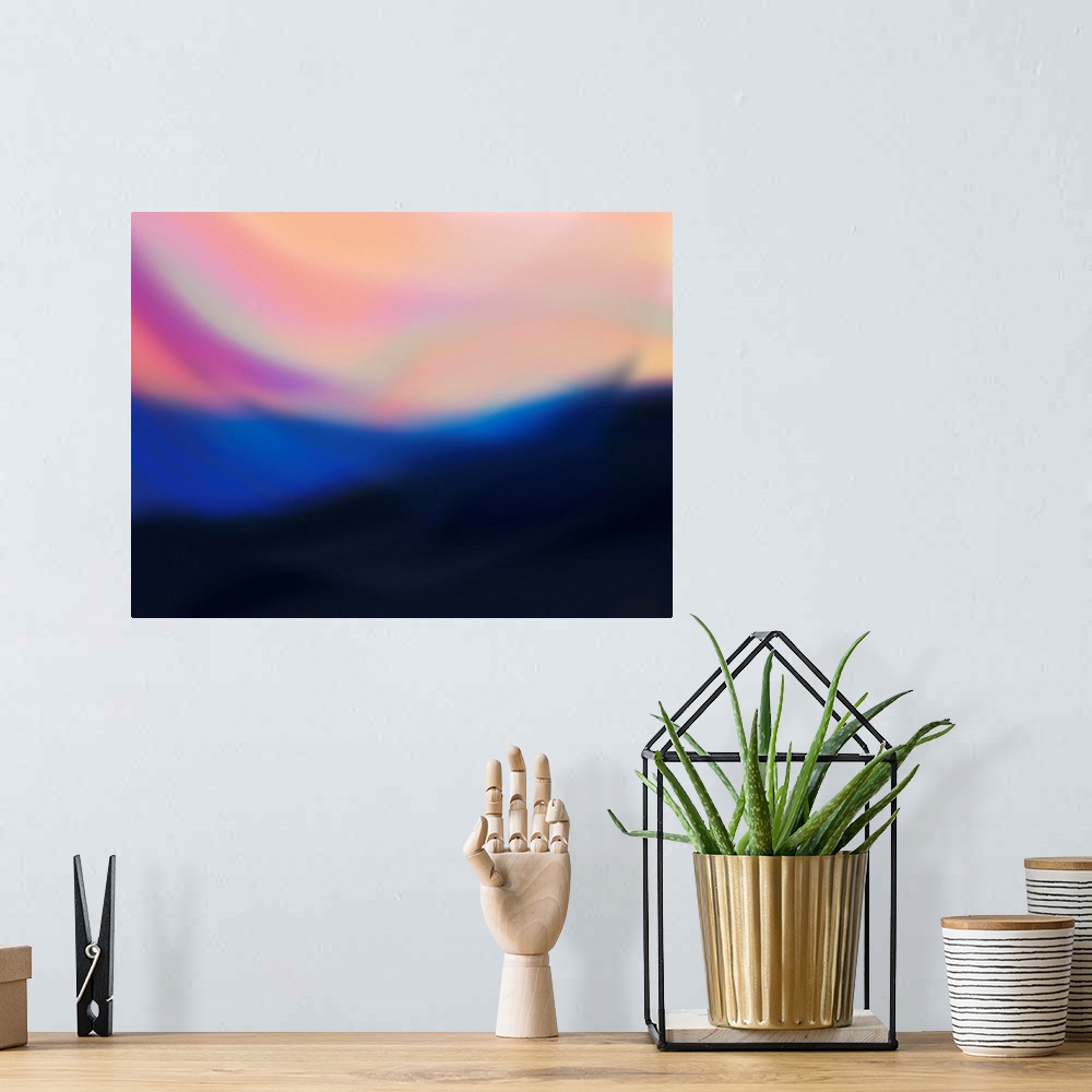 A bohemian room featuring Gradient Sunset II