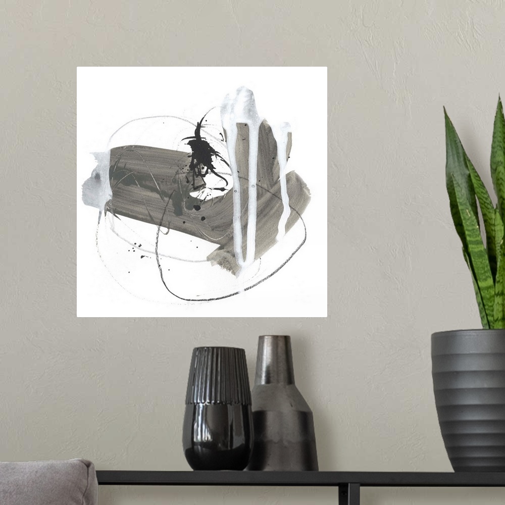 A modern room featuring Gray Scale IV