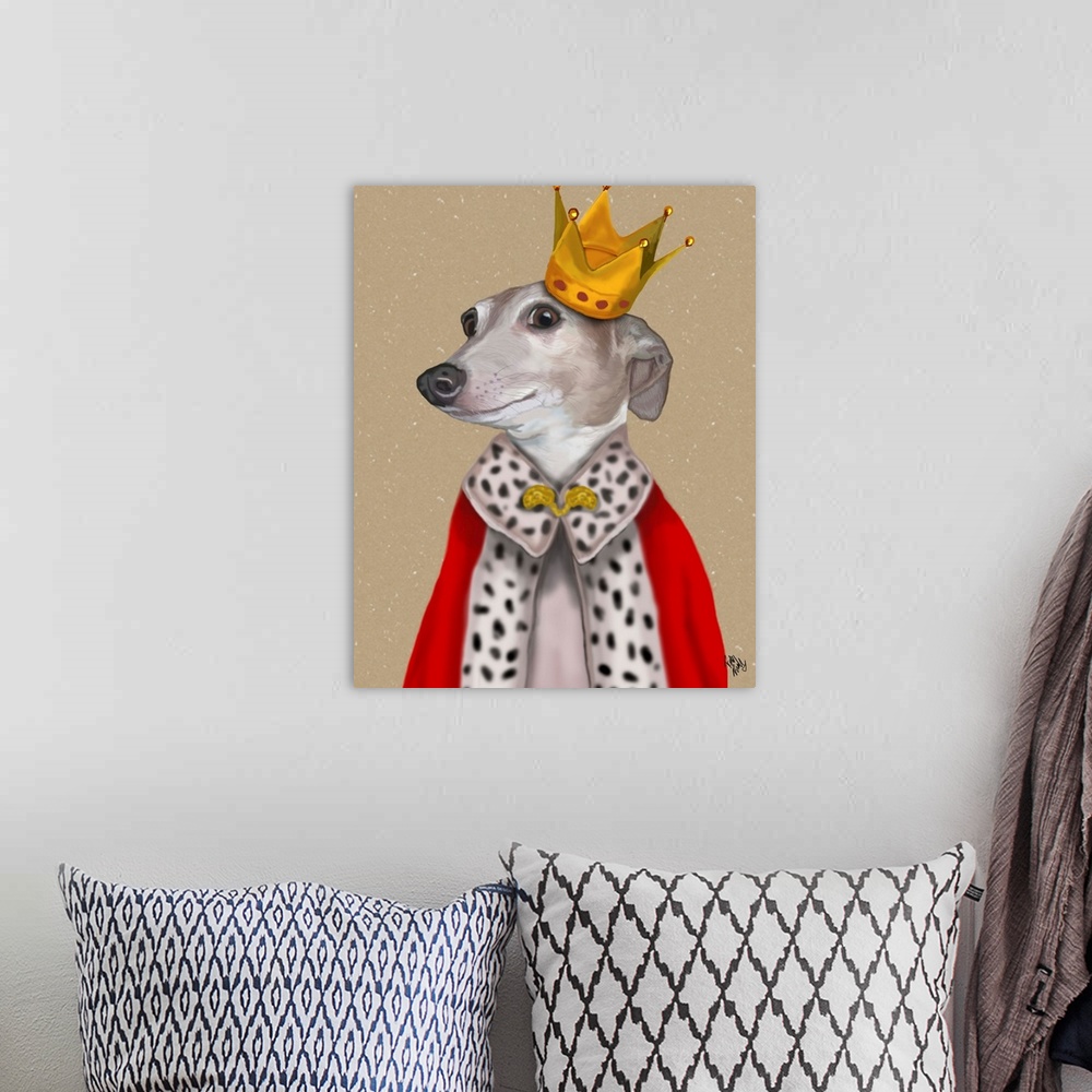 A bohemian room featuring Greyhound Queen