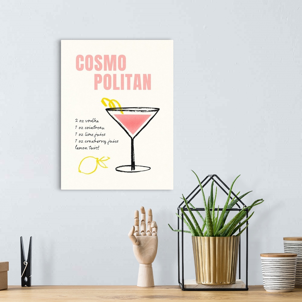 A bohemian room featuring Hand Drawn Cocktails VI