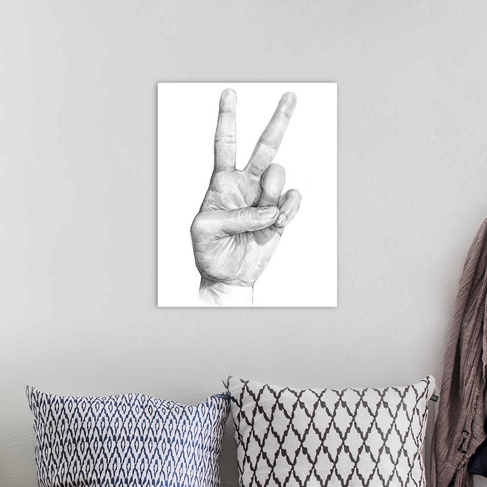 A bohemian room featuring Hand Signs II