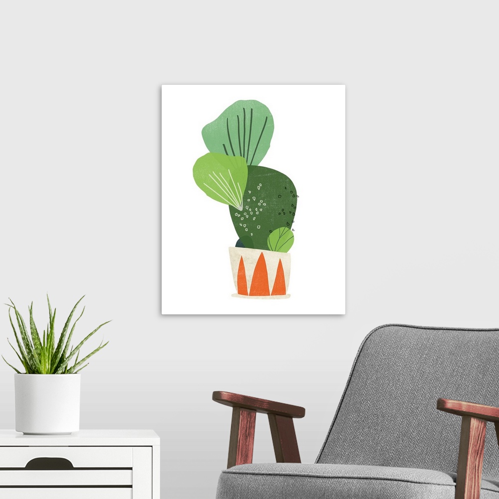 A modern room featuring Happy Plants I