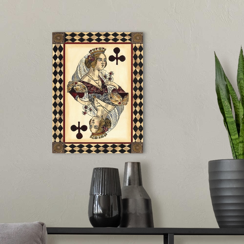 A modern room featuring Harlequin Cards III