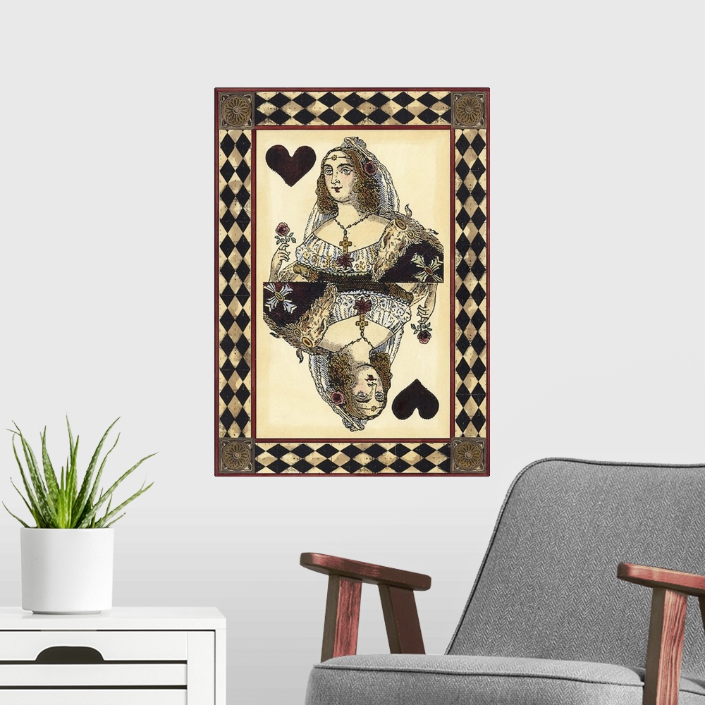 A modern room featuring Harlequin Cards IV