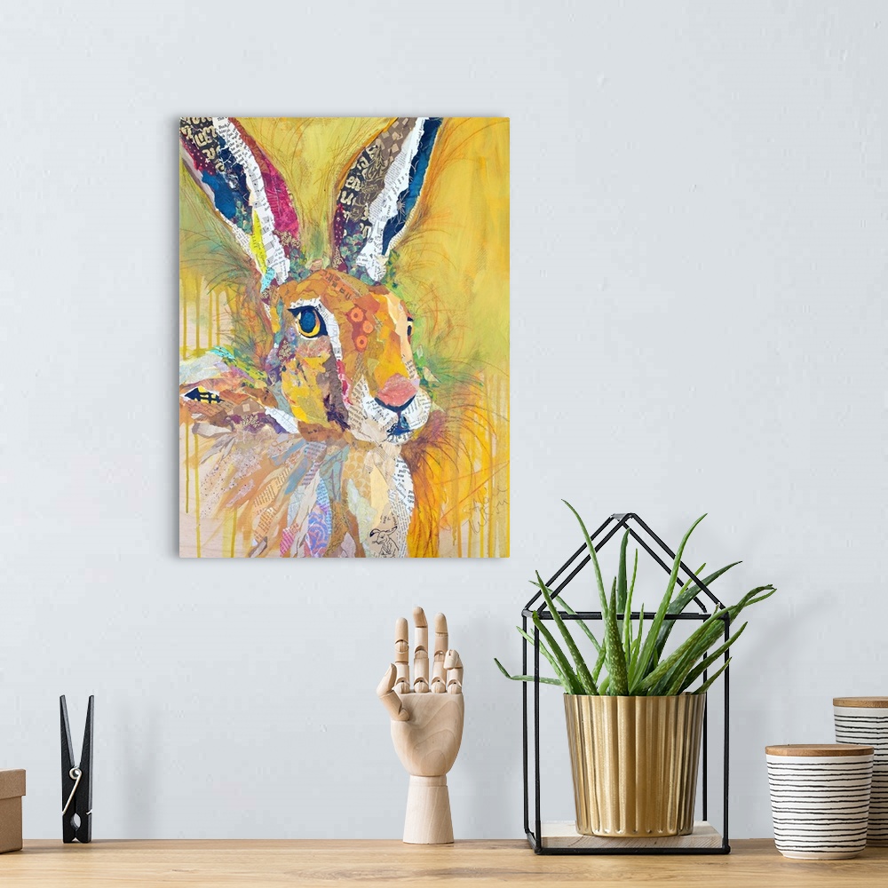 A bohemian room featuring Harriet The Hare