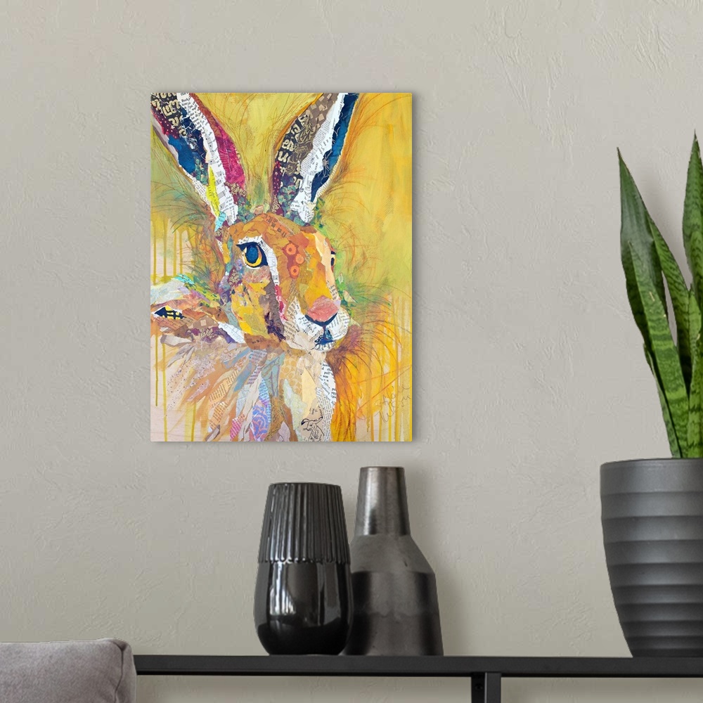 A modern room featuring Harriet The Hare