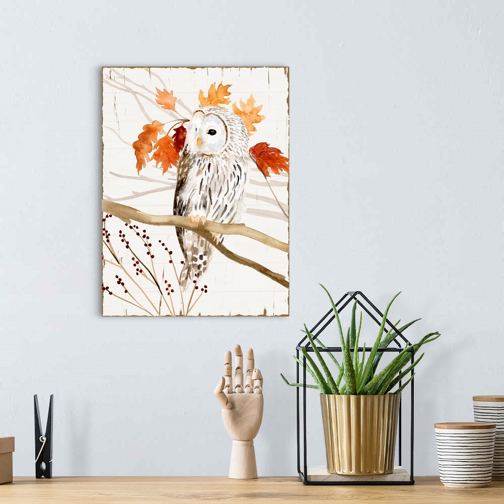 A bohemian room featuring Harvest Owl II