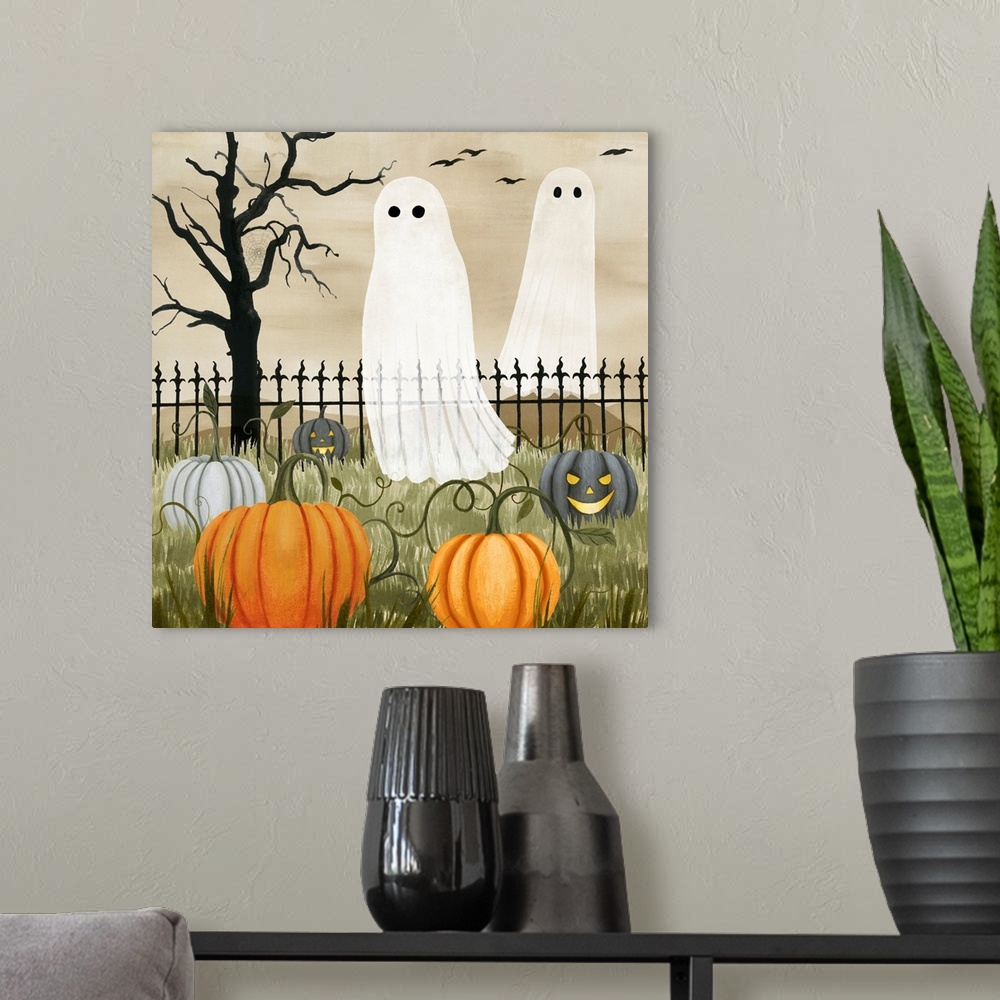 A modern room featuring Haunted Pumpkin Patch I