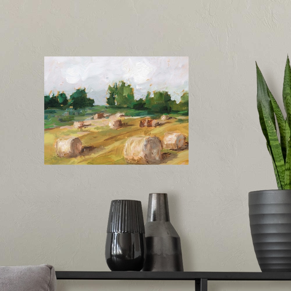 A modern room featuring Hay Field I