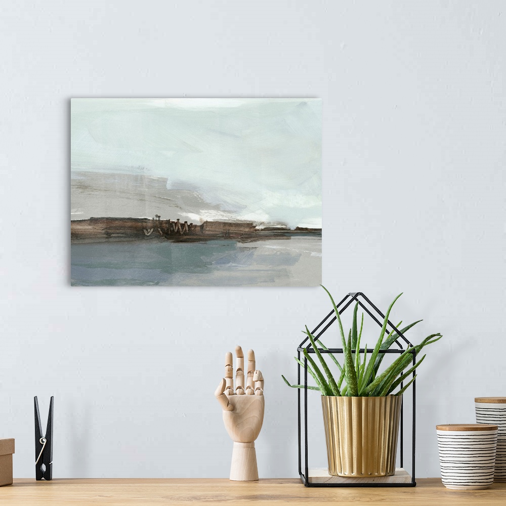 A bohemian room featuring Hazy Inlet I