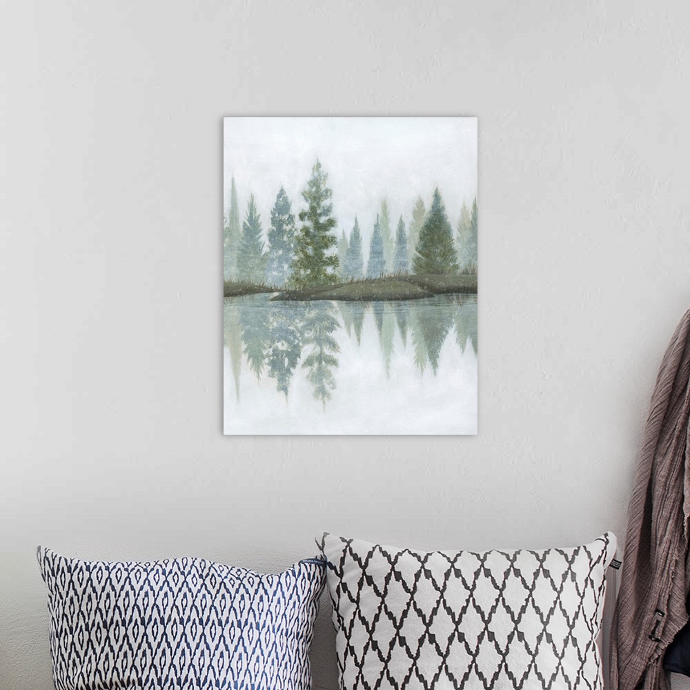 A bohemian room featuring Hazy Winter Reflections II