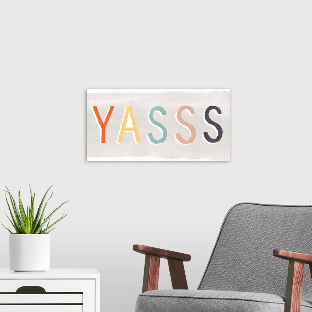 A modern room featuring Hipster Sayings IX