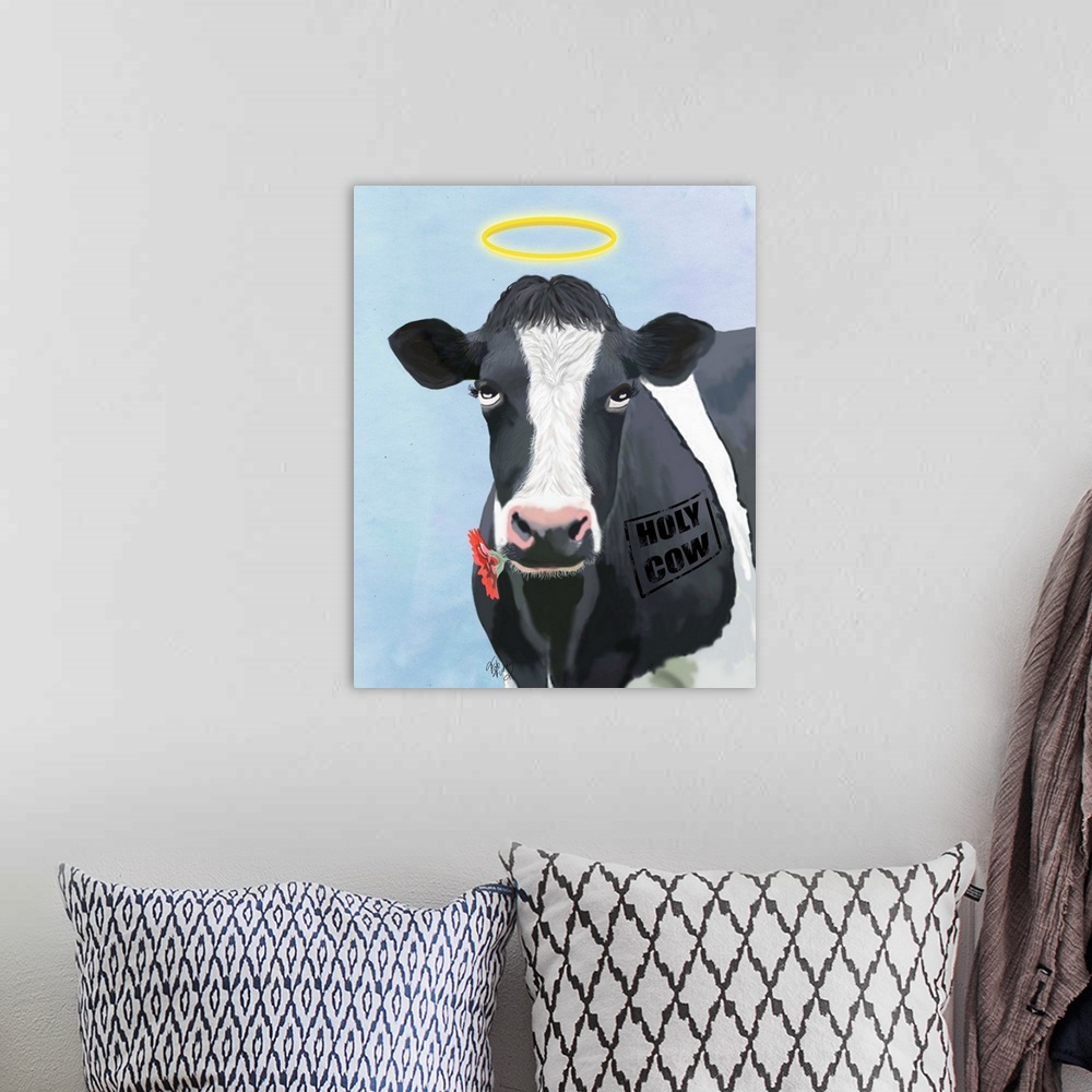 A bohemian room featuring Holy Cow