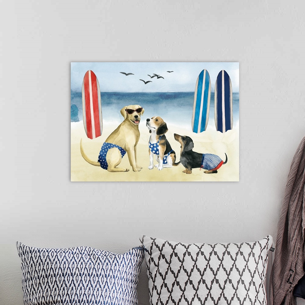 A bohemian room featuring Hot Dog Collection A