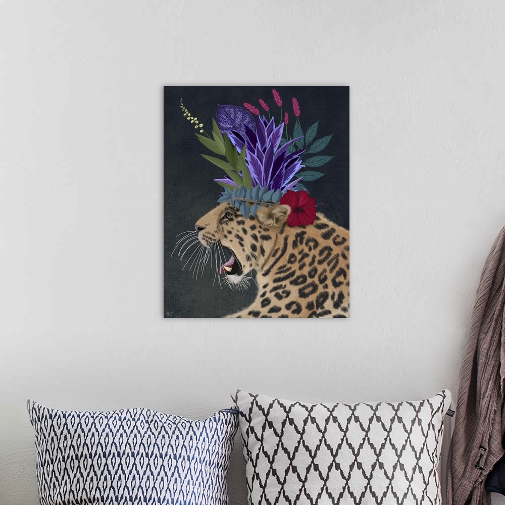 A bohemian room featuring Hot House Leopard 2