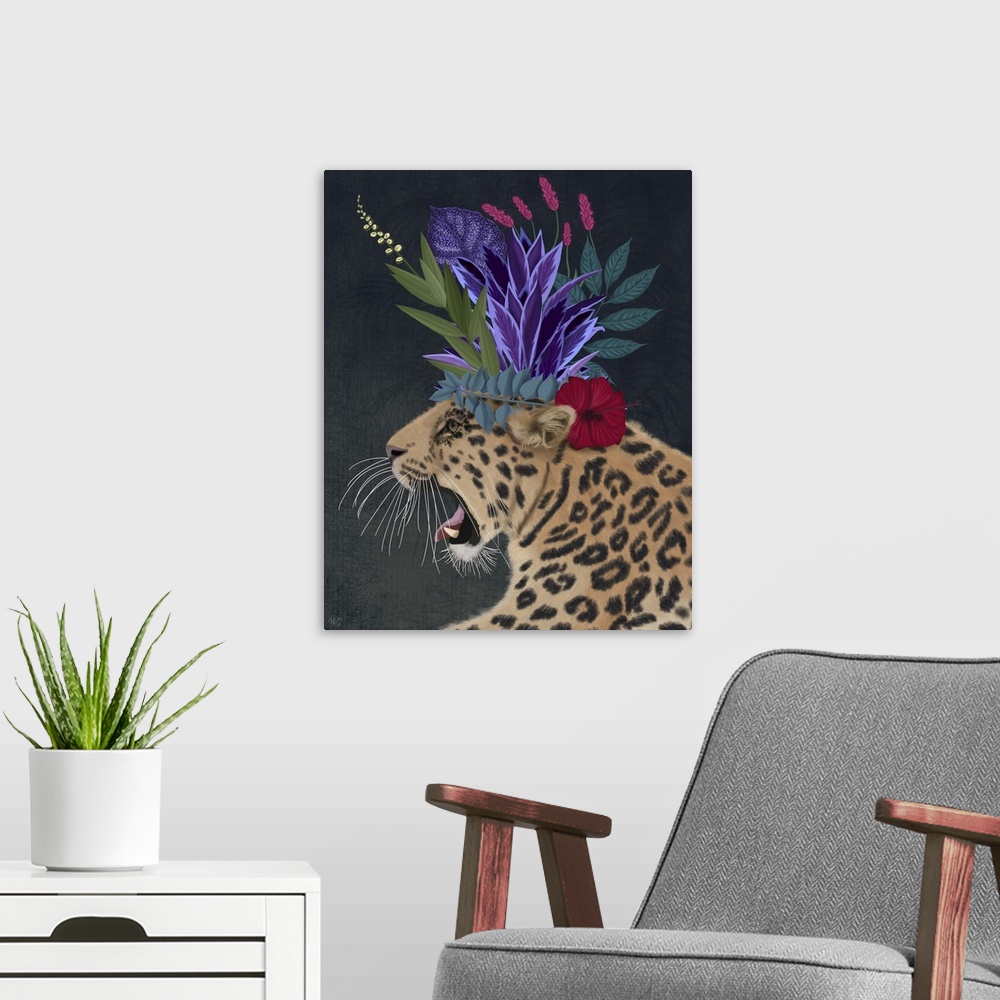A modern room featuring Hot House Leopard 2