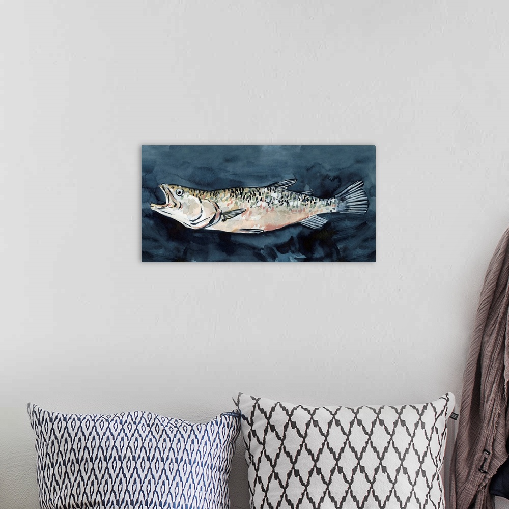 A bohemian room featuring Hungry Fish I