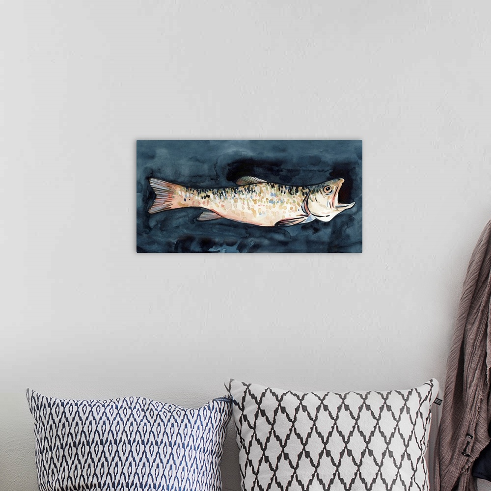 A bohemian room featuring Hungry Fish II
