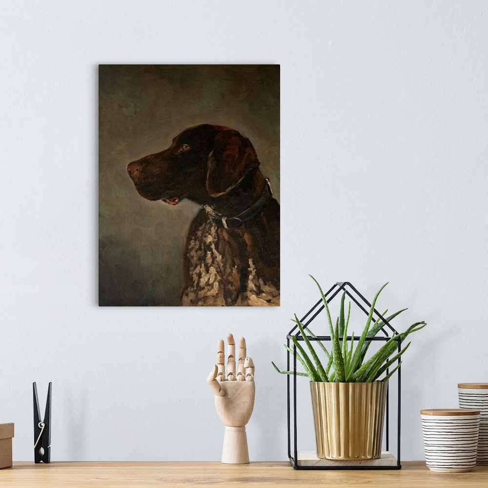A bohemian room featuring Hunting Dog