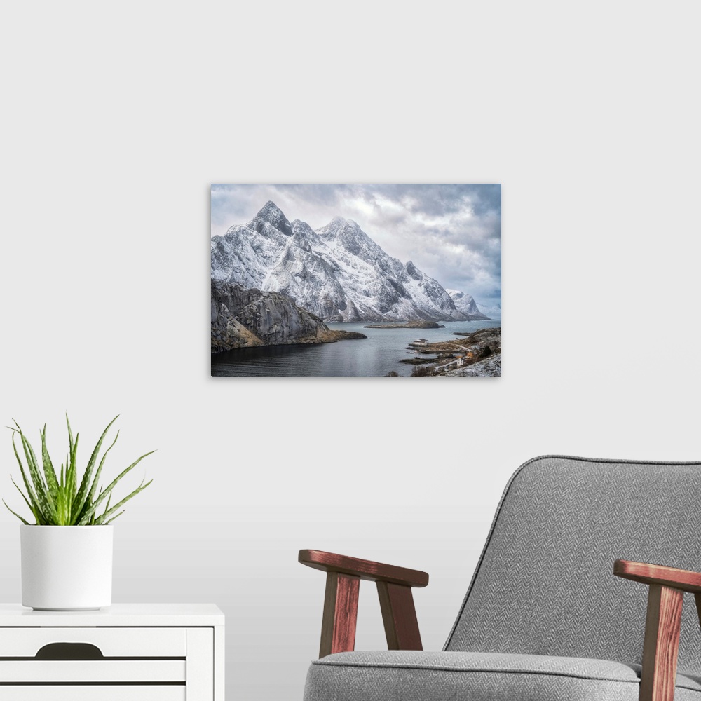 A modern room featuring Icy Mountain Terrain I