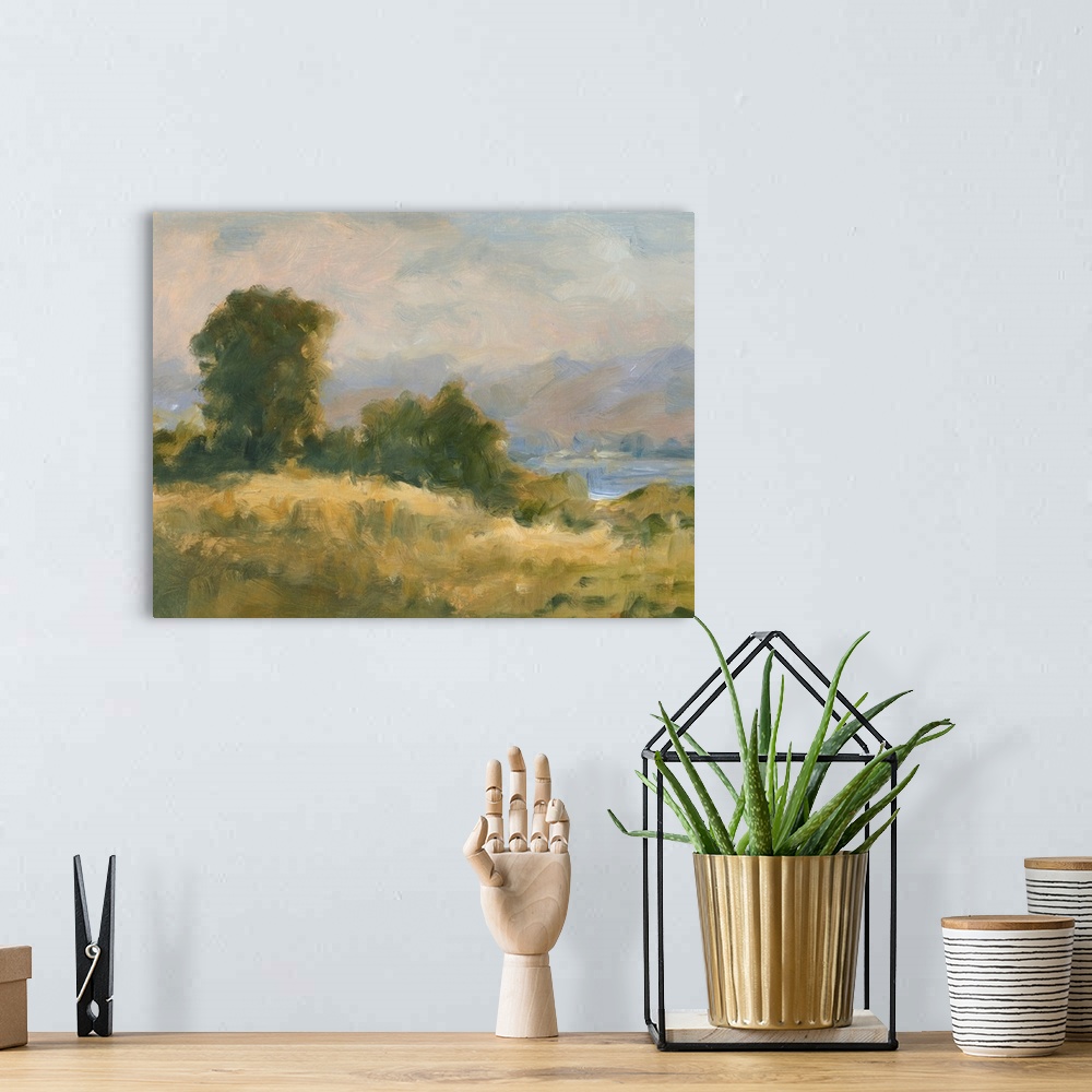 A bohemian room featuring Impasto Landscape V