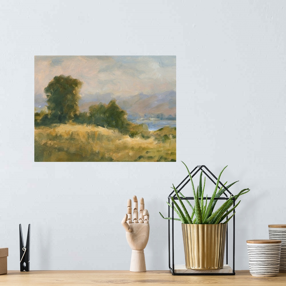 A bohemian room featuring Impasto Landscape V