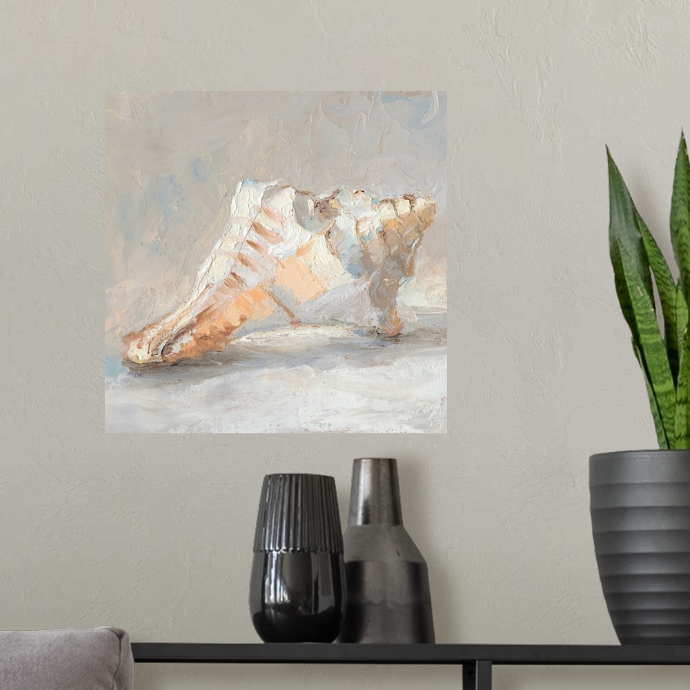 A modern room featuring Impressionist Shell Study I