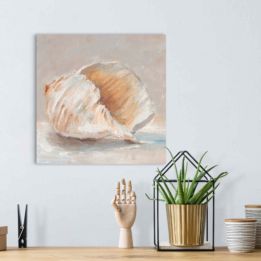 A bohemian room featuring Impressionist Shell Study IV