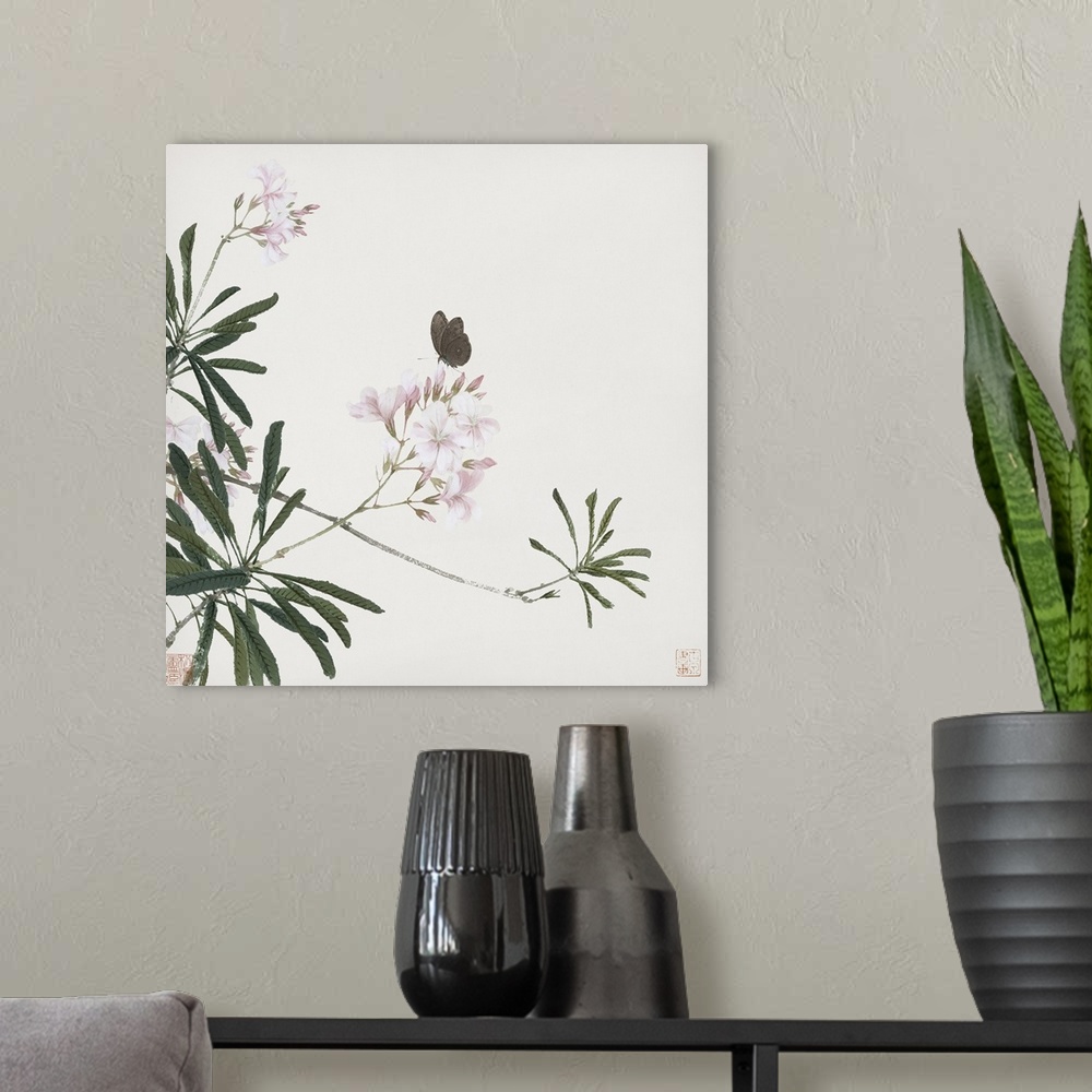 A modern room featuring Insects and Flowers V