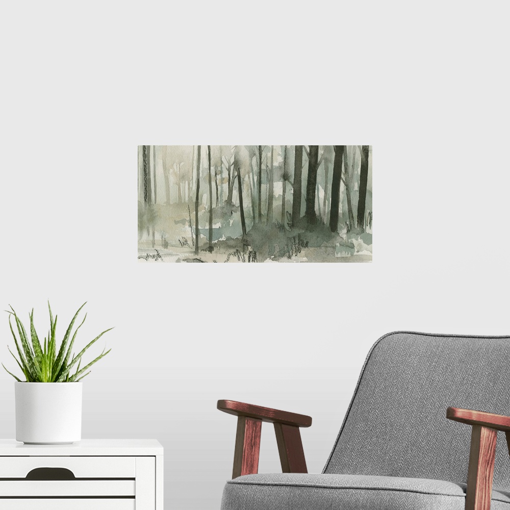 A modern room featuring Into The Woods II