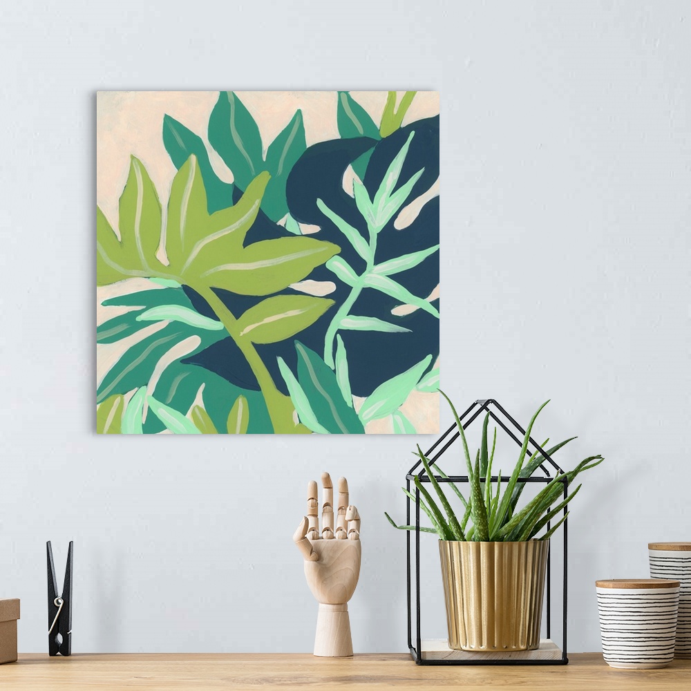 A bohemian room featuring Island Fronds I