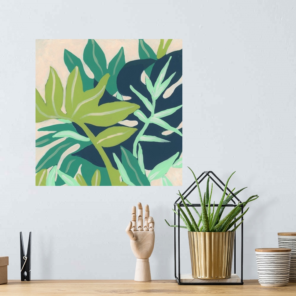 A bohemian room featuring Island Fronds I