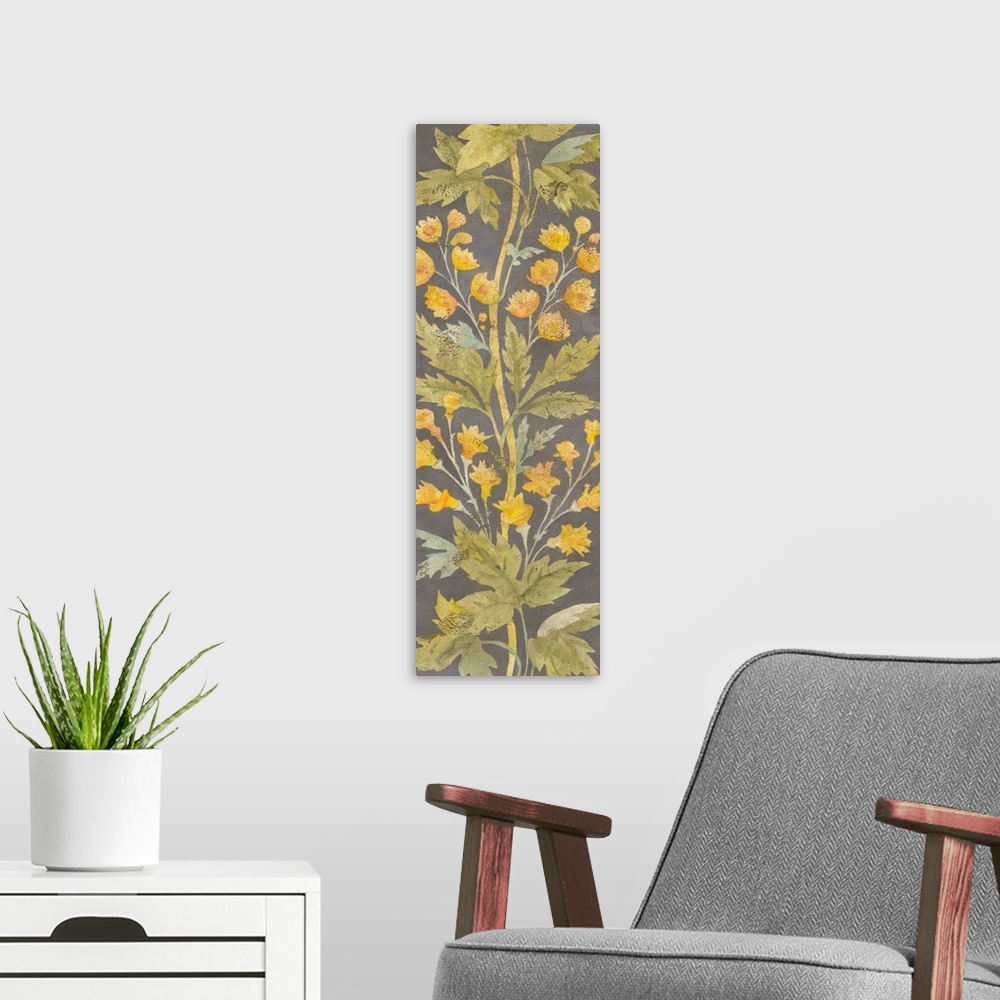A modern room featuring June Floral Panel II