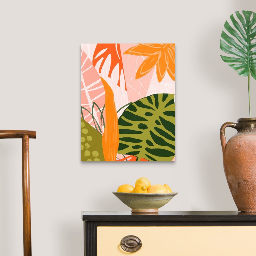 A traditional room featuring Jungle Collage II