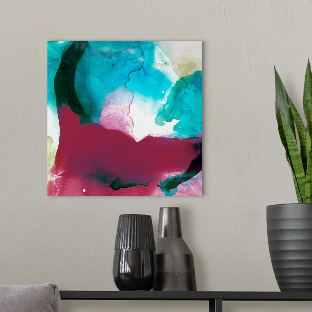A modern room featuring LA Abstract I