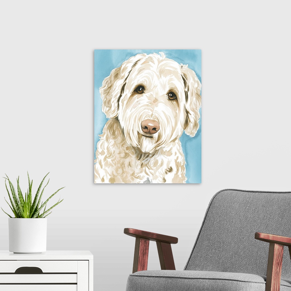 A modern room featuring Labradoodle I