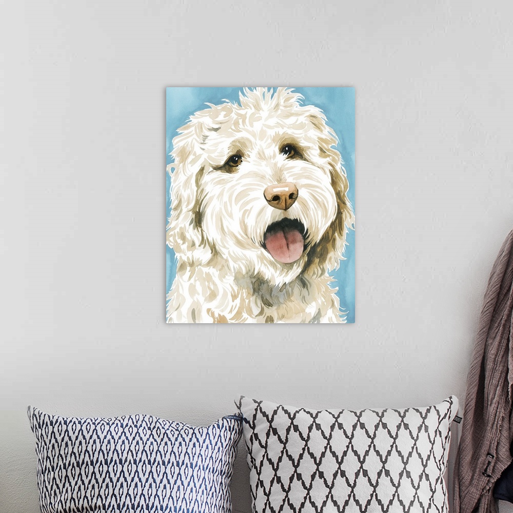 A bohemian room featuring Labradoodle II