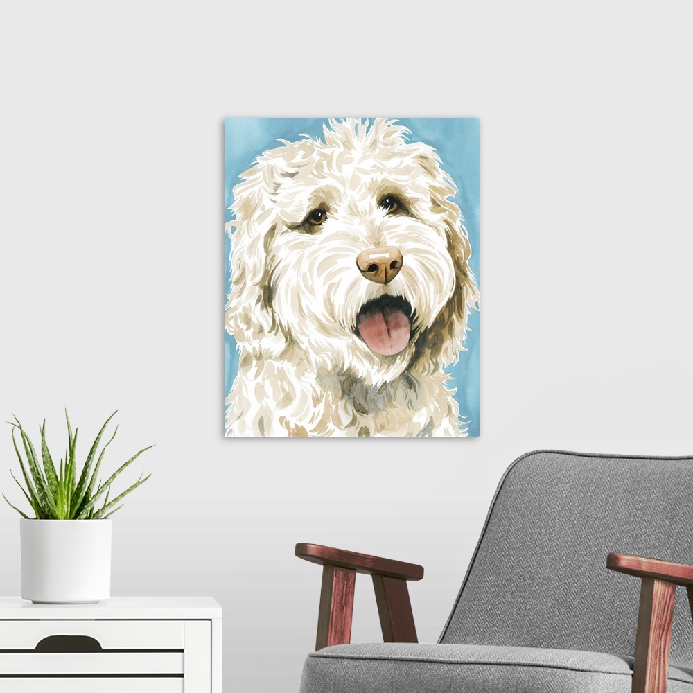 A modern room featuring Labradoodle II